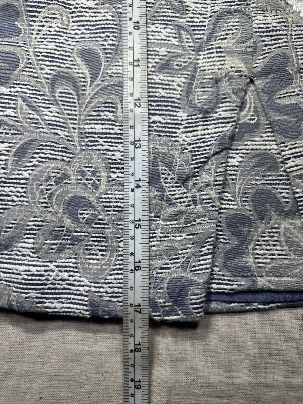 Maeve Anthropologie Floral Embroidered Light Gray/blue A-Line Skirt women’s 00P - Picture 6 of 7